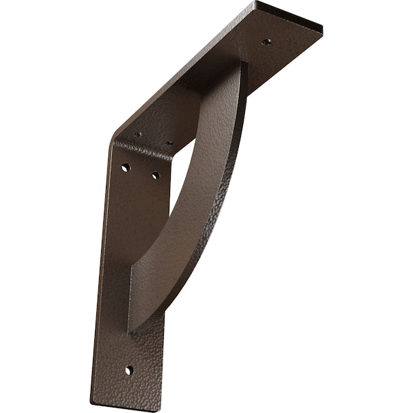 Ekena Millwork Bulwark Steel Bracket, Hammered Brown 2"W x 8"D x 8"H BKTM02X08X08BUHBR - main